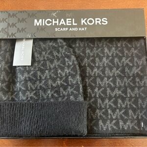 Michael Kors Black and Gray Hat